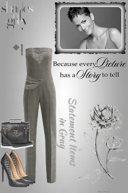Statement Items in Gray- Fashion set