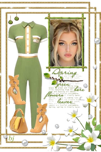 Spring, Green - Fashion set