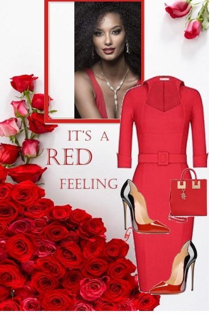 It's a Red Feeling.......- Modna kombinacija