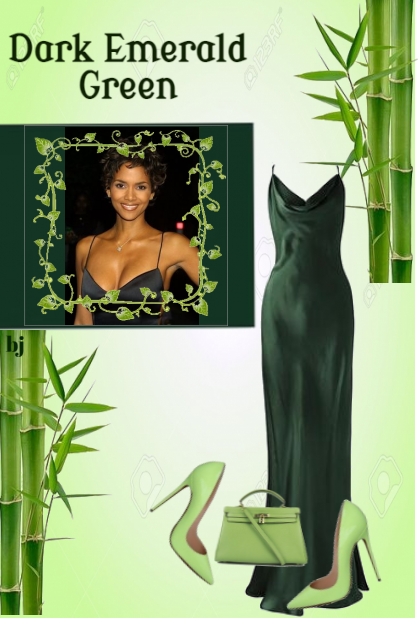 Dark Emerald Green- combinação de moda