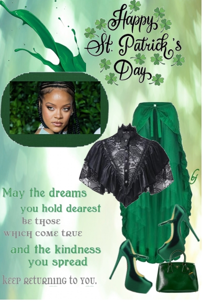 Happy St. Patrick's Day- combinação de moda