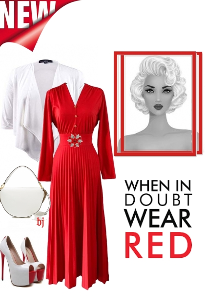 Wear Red- Modekombination