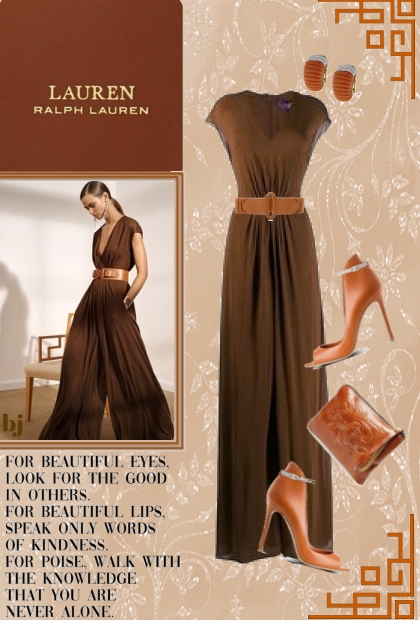 Ralph Lauren Loose Jumpsuit- Модное сочетание