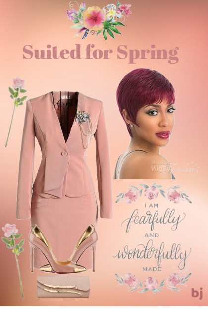 Suited for Spring- combinação de moda