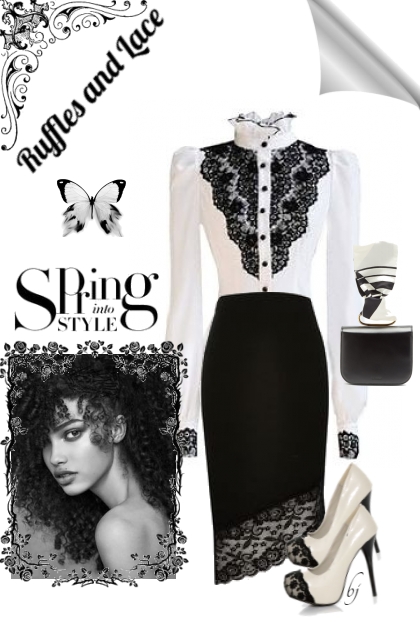 Ruffles and Lace--Spring into Style- Fashion set