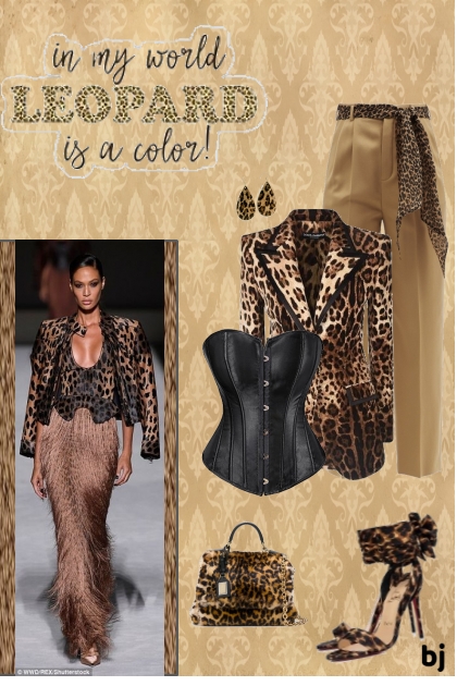 Leopard in My World- Combinazione di moda