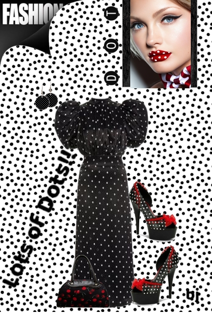 Lots of Dots!!- combinação de moda