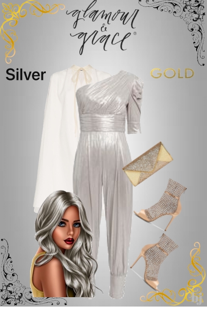 Silver with a Touch of Gold- Combinaciónde moda