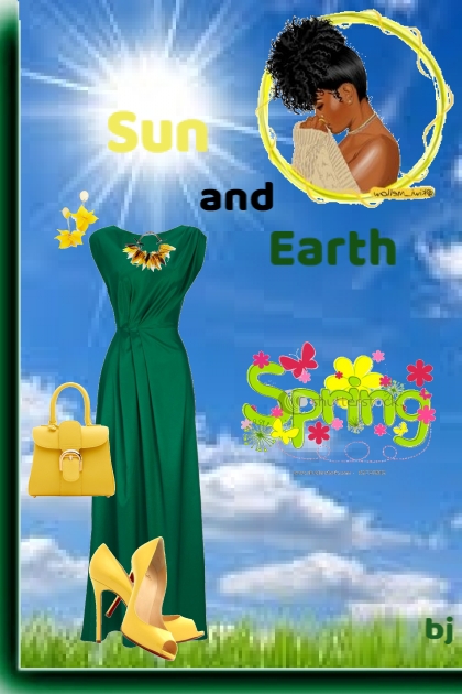 Sun and Earth- combinação de moda
