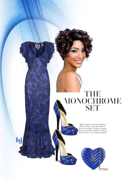 The Monochrome Set in Blue- Combinazione di moda