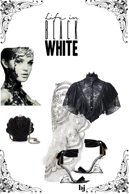  Black and White Style- Modekombination