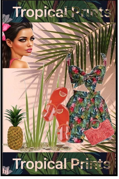 Love Tropical Prints- Модное сочетание