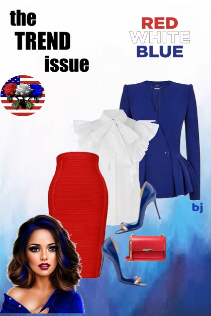 Red White Blue- Combinaciónde moda