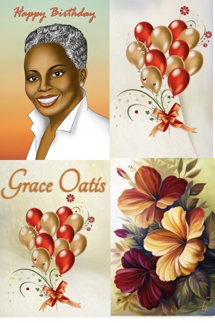 Happy Birthday Grace Oatis- combinação de moda
