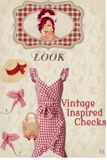 Vintage Inspired Checks- Fashion set