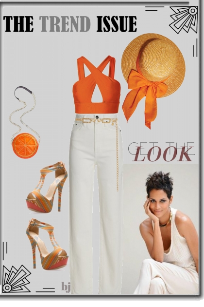 Get the Look--White Denim Jeans