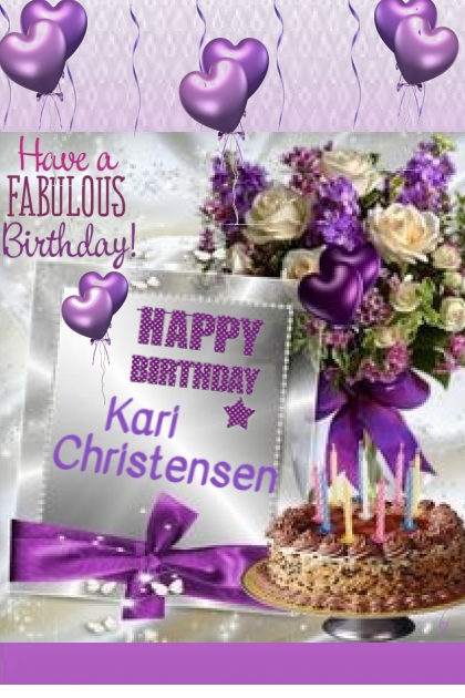 Happy Birthday Kari Christensen!!
