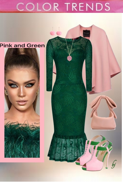 Color Trend--Pink and Green- Combinazione di moda