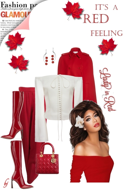 It's a Red Feeling...- Combinaciónde moda