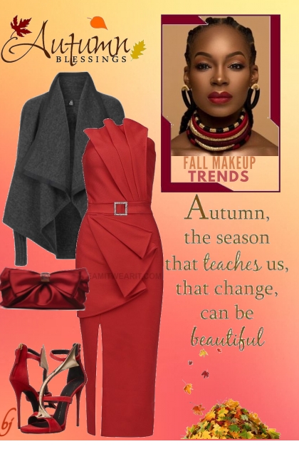Autumn--Fall Makeup Trends- Fashion set