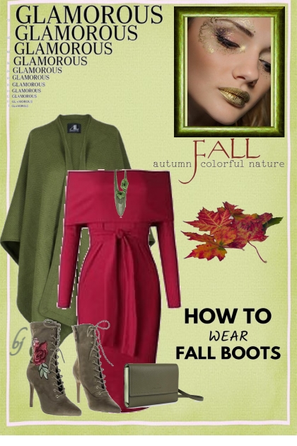 Glamorous Fall Boots- combinação de moda