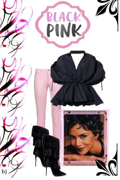 Black-Pink- Modna kombinacija