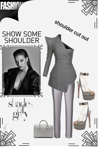 Shoulder Cut-Out- combinação de moda