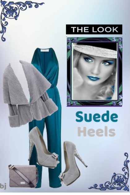 The Look--Suede Heels- Combinazione di moda