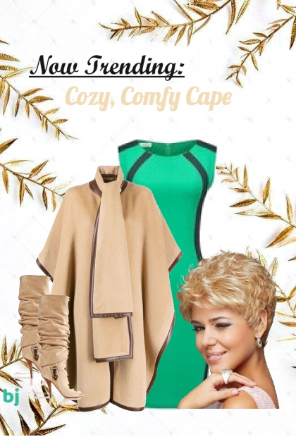 Cozy, Comfy Cape- Fashion set