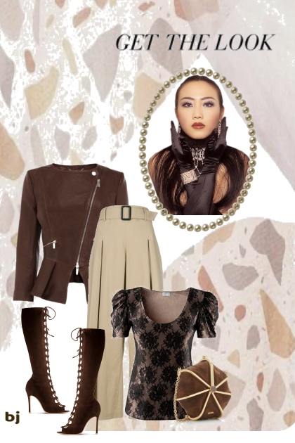Get the Look--Brown and Beige- Fashion set