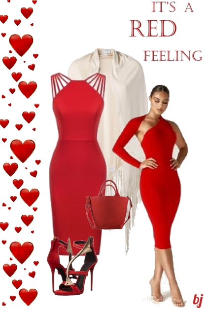 A Red Feeling- Модное сочетание