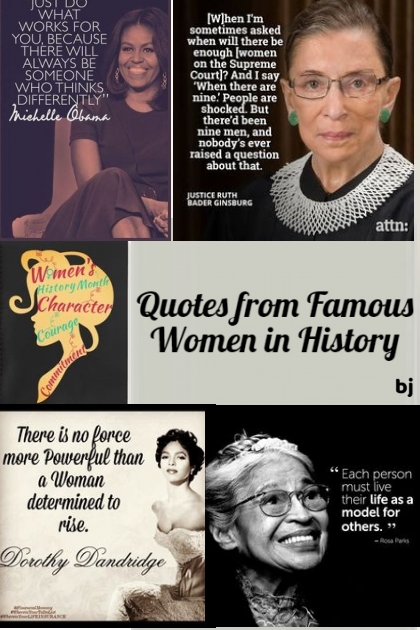 WHM--Quotes from Famous Women- 搭配