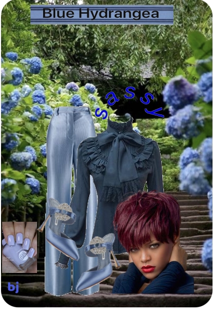 Blue Hydrangea- Combinaciónde moda