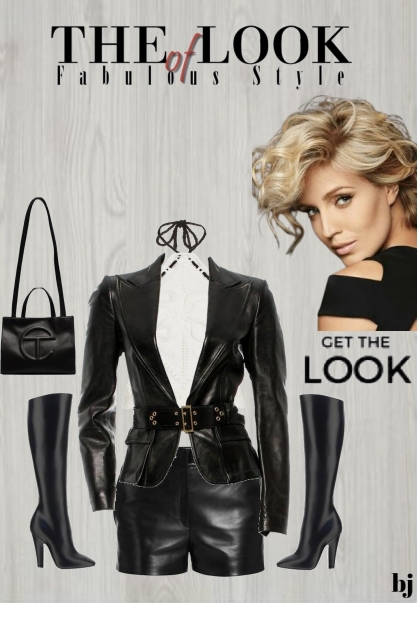 The Look of Leather...- Combinaciónde moda