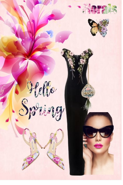 Hello Spring--Florals- Modna kombinacija