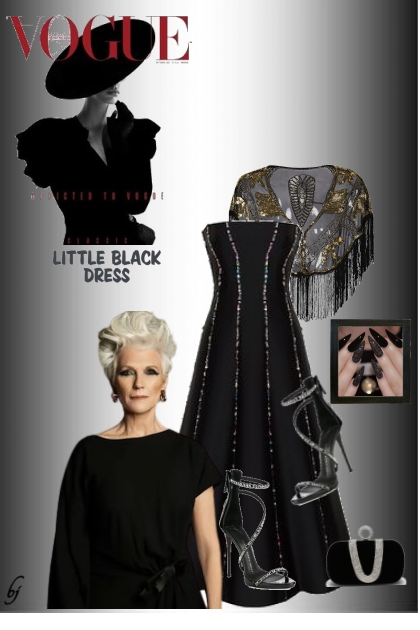 Little Black Dress with Bolero- Modekombination