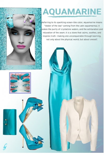 Aquamarine- combinação de moda