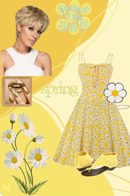 Daisy Spring- Combinazione di moda