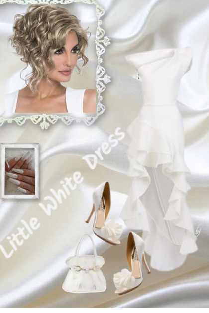 Little White Ruffle Dress- Modekombination