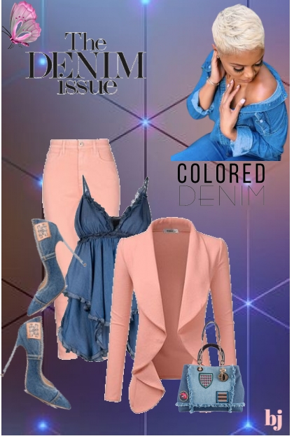 Colored Denim- Fashion set