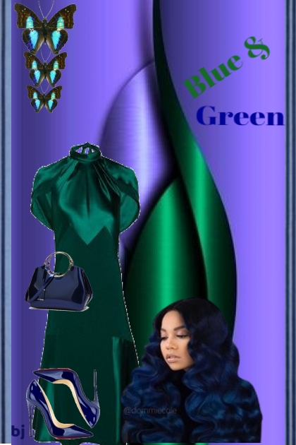 Blue and Green- Модное сочетание