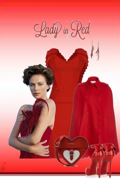 The Lady in Red- Combinaciónde moda