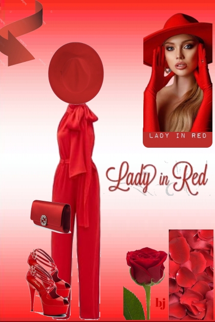 Lady in a Red Jumpsuit