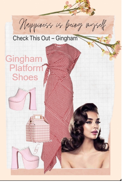 Gingham Platform Shoes