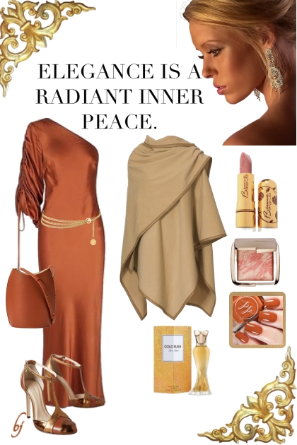 Elegance--A Radiant Inner Peace- combinação de moda