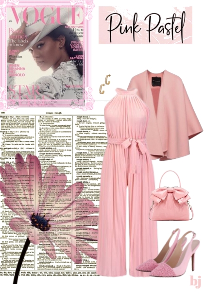 Pink Pastel Pleats- combinação de moda