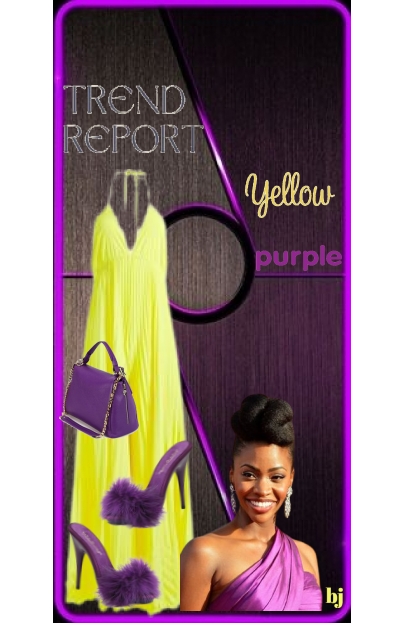 Trend Report--Yellow and Purple- Fashion set