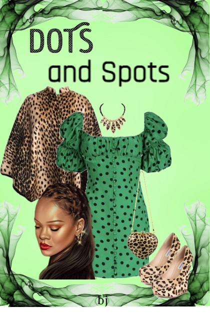 Dots and Spots- combinação de moda