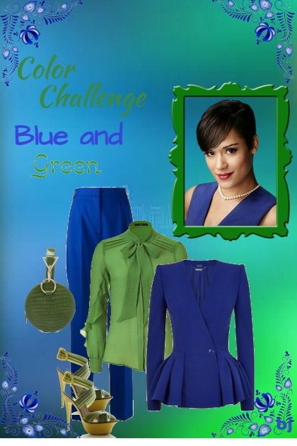 Blue and Green Color Challenge