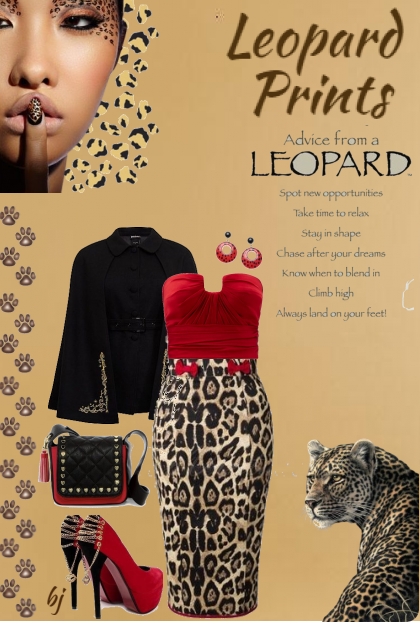 Advice From a Leopard- combinação de moda